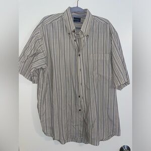 Puritan Men's Striped Button Down Shirt